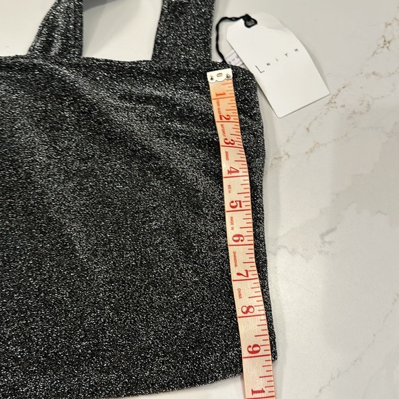 NWT Leith silver, metallic top  Small - Picture 5 of 6